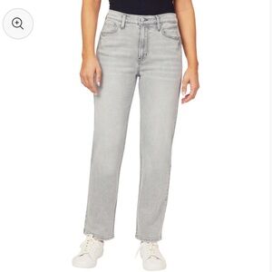 Scotch & Soda Women's Light Gray Straight Leg Jeans